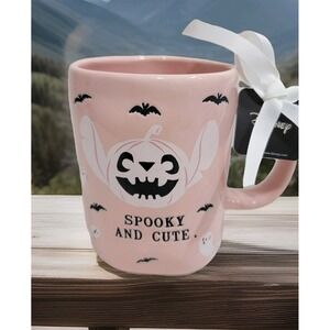 Disney Stitch Pink Spooky and cute Rae Dunn Halloween Mug-Stitch‎ Halloween
